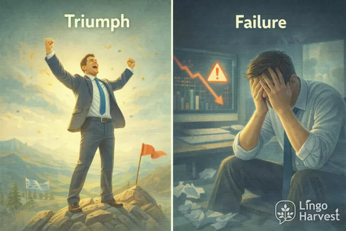 triumph major success versus failure outcome