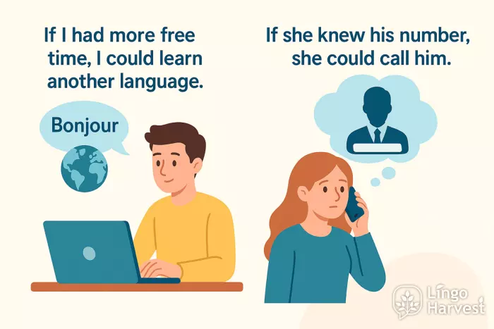 unreal conditionals free time learn language call number