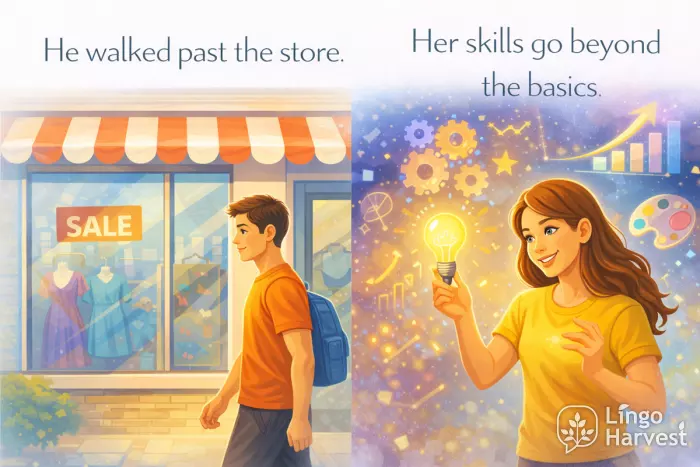 walking past store and skills beyond basics