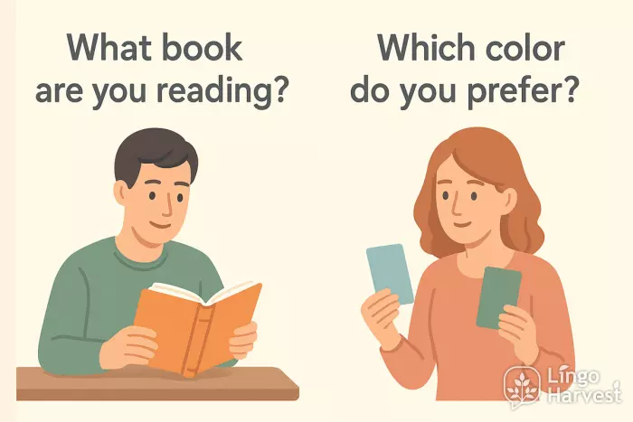 what vs which question examples