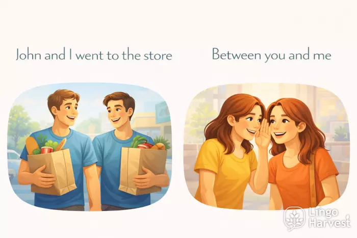 subject and object pronouns I me usage examples