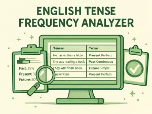 English Tense Frequency Analyzer with Sentence Analysis
