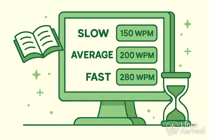 Reading speed presets 150–300 WPM