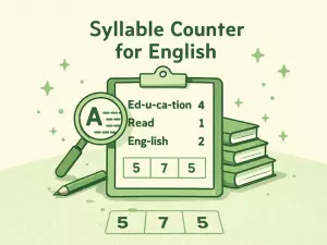 Syllable Counter for English Text and Words
