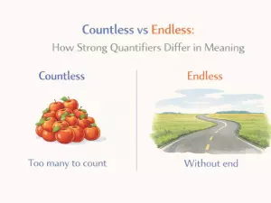 Countless vs Endless: How Strong Quantifiers Differ in Meaning