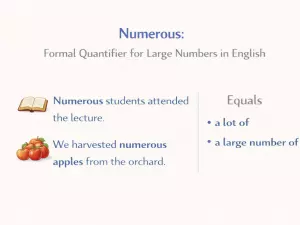 Numerous: Formal Quantifier for Large Numbers in English