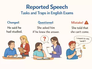 Reported Speech Tasks and Traps in English Exams