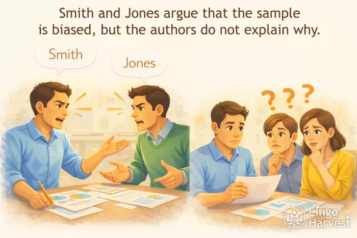 academic writing sample biased authors not explain why argument