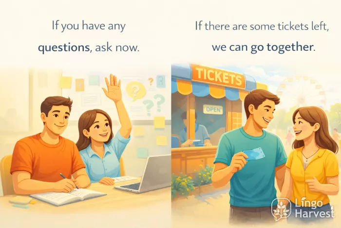 any questions ask now and tickets left conditional sentences