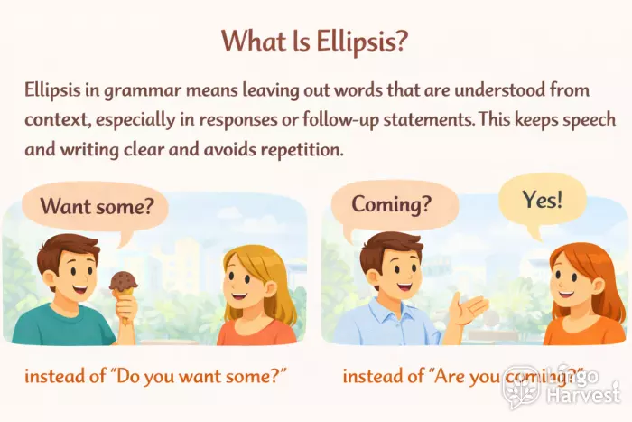 ellipsis grammar examples want some coming