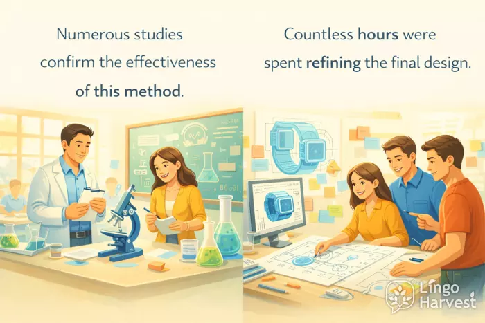 numerous studies and countless hours research design process
