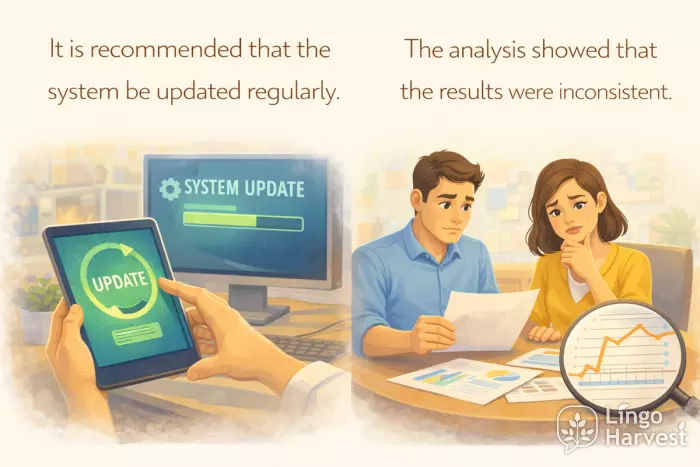 subjunctive recommended system updated regularly analysis showed inconsistent results