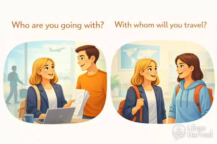who questions going with travel formal informal