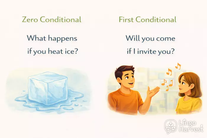 zero first conditional questions heat ice invite example