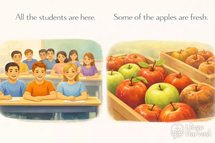 all students present some apples fresh