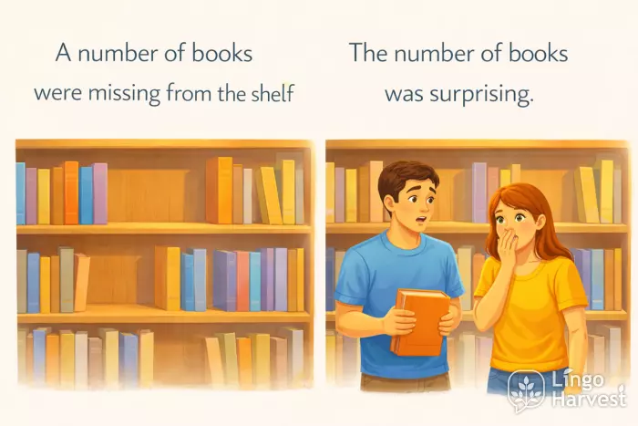 a number of vs the number of books example