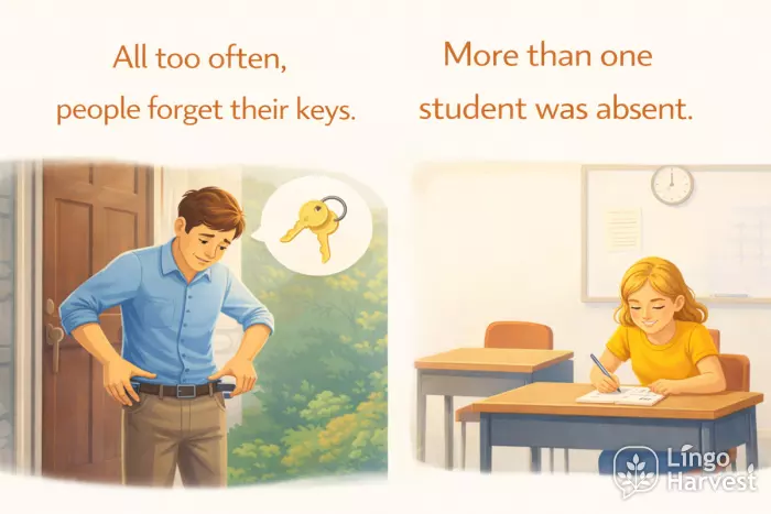 all too often forget keys more than one student absent