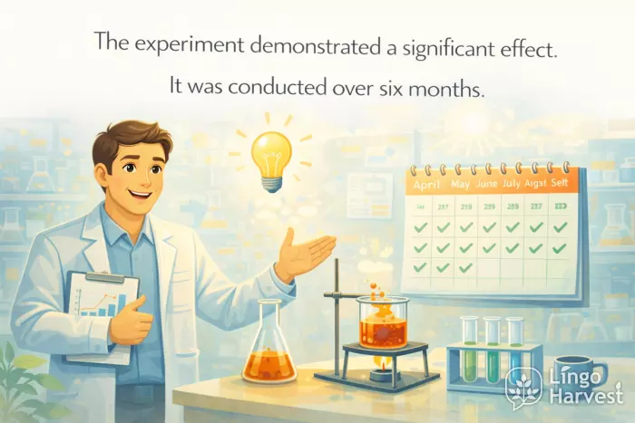 experiment significant effect six-month scientific study results