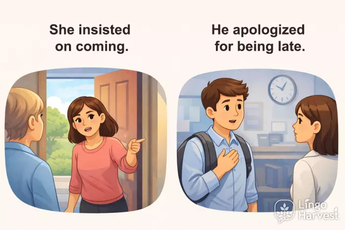 insist on coming apologize for being late