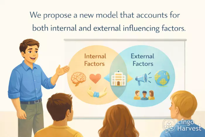 internal and external factors model presentation scene