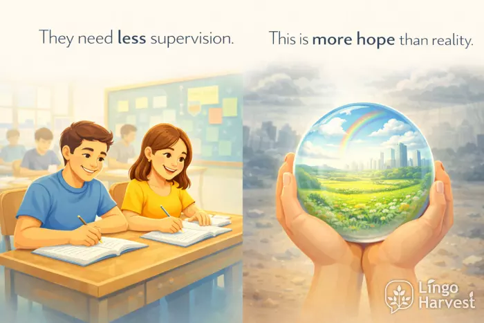 less supervision needed and more hope than reality