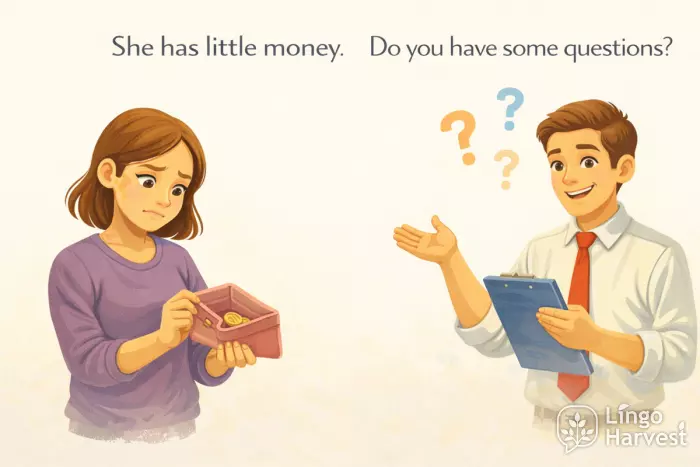little money and asking some questions
