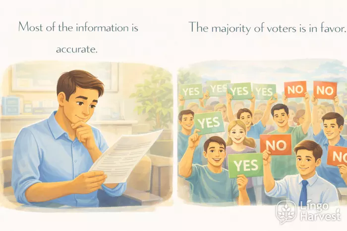 most information accurate majority of voters in favor