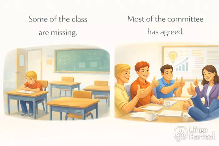 some vs most usage class missing committee agreement