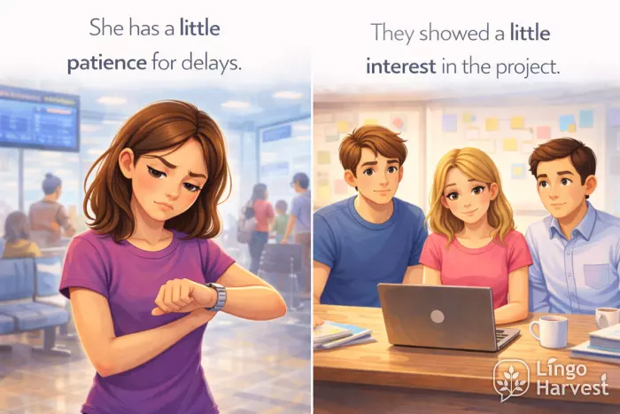 a little patience vs a little interest examples
