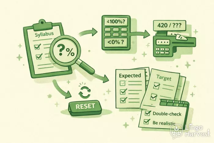 Final grade calculator tips illustration
