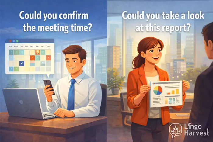 confirm meeting time review report