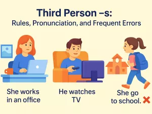 Third Person -s: Rules, Pronunciation, and Frequent Errors