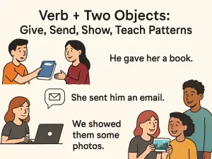 Verb + Two Objects: Give, Send, Show, Teach Patterns