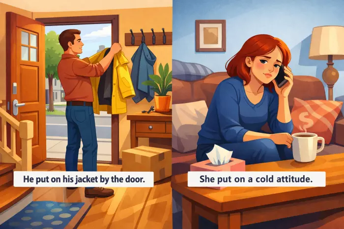 Context-based interpretation of literal and idiomatic phrasal verbs