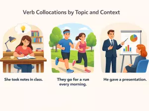 Verb Collocations by Topic and Context