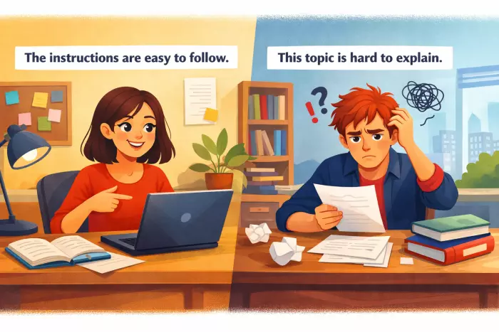 Adjective-to-infinitive readiness and evaluation patterns
