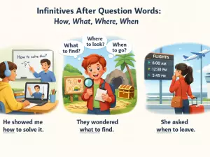 Infinitives After Question Words: How, What, Where, When