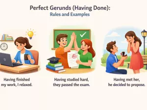 Perfect Gerunds (Having Done): Rules and Examples