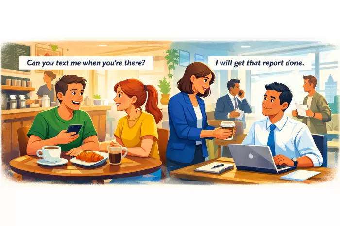Conversational mood shaping informal modal verb choice