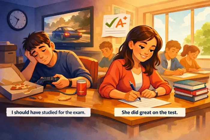 Past-regret evaluation using should have could have would have