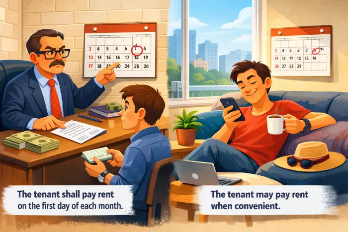 Modal verb shifts in legal rule meaning