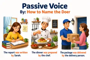 Passive Voice with By: How to Name the Doer