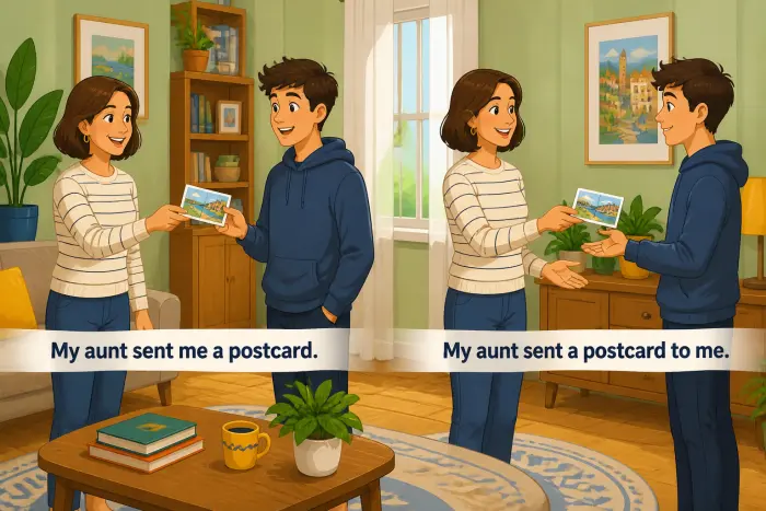 Object position shift in passive voice